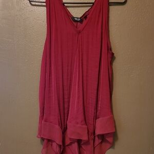 Vera Wang Red Sleeveless Blouse